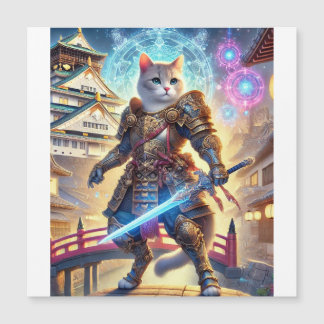 Hero Cat and the Legend of Osaka Castle Magnetkarte