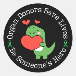 Hero Donor Organ Donor Awareness Runder Aufkleber