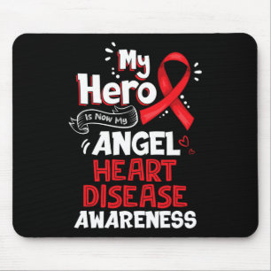 Hero ist jetzt mein Engel Herzkrankheiten Aufkläru Mousepad