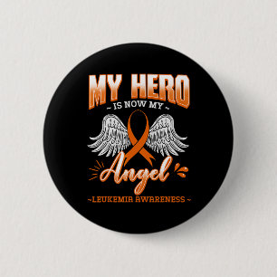 Hero ist jetzt mein Engel Leukämie Knochenmark Hem Button