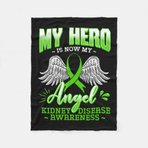 Hero ist jetzt meine Engel-Nierenerkrankung Green Fleecedecke