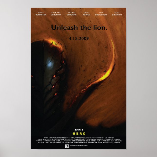 'Hero' Movie Poster (Vorne)