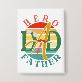 Hero Vater Fath Sunset Krawatte, Mustache & Sonnen Button
