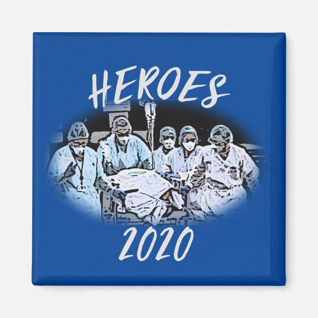 Heroes 2020 (medical personnel-pandemic) magnet (Vorne)