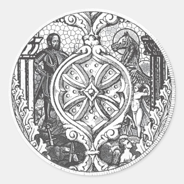 Heroes-Aufkleber Runder Aufkleber (Vorderseite)