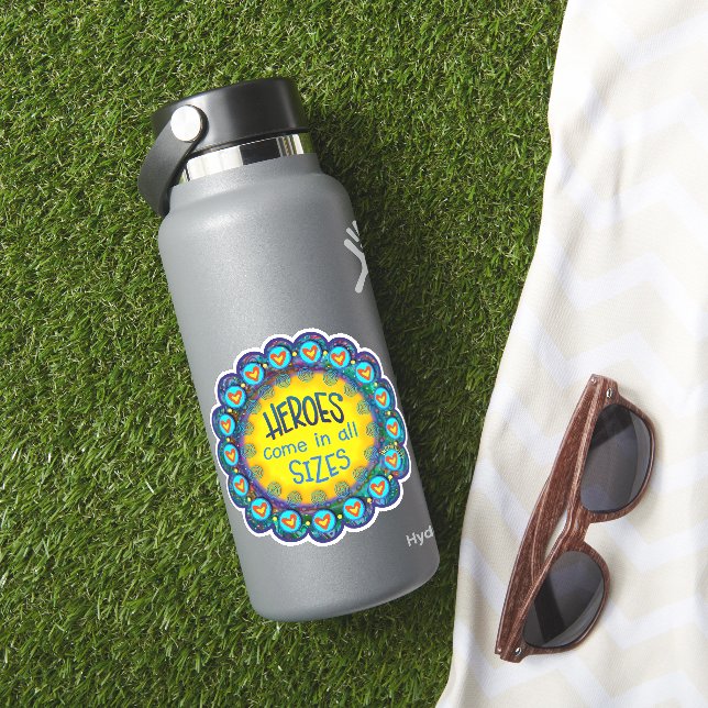 Heroes Fun Moderne Yellow Inspirivity Sticker (HydroFlask Insitu)