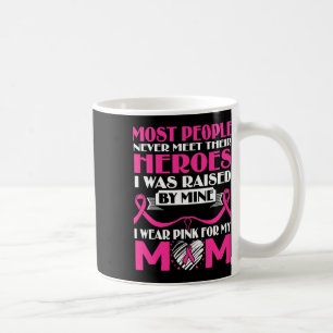 Heroes Ich trage rosa für meine Mama Brustkrebs Aw Kaffeetasse