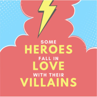Heroes Love Villains - Sticker Lightning