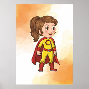 Heroic Girl Wonder Poster - Fun Kids Factory