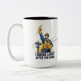Heroic Lineman Coffee Mug Zweifarbige Tasse
