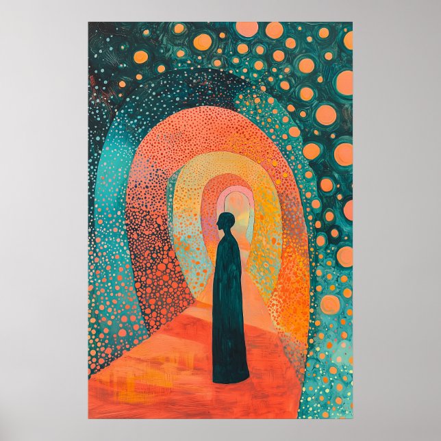 Heroische Abbildung 1848 in Bogengang Poster (Vorne)