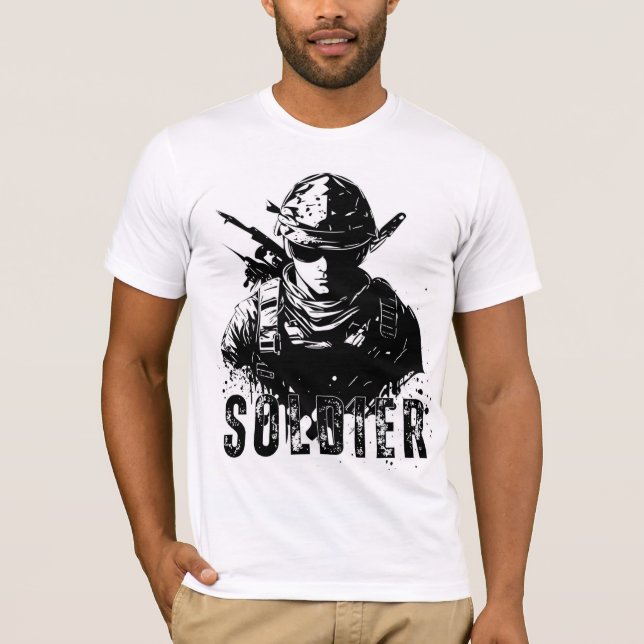 Heroische Themen: T - Shirt für Soldatentraining (Vorderseite)
