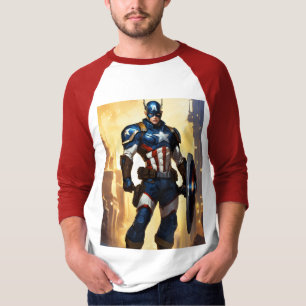 "Heroischer Captain America T - Shirt" T-Shirt