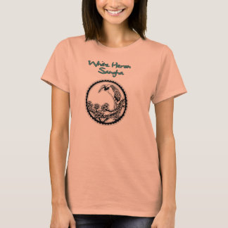 Héron blanc à col vif féminin Sangha TShirt