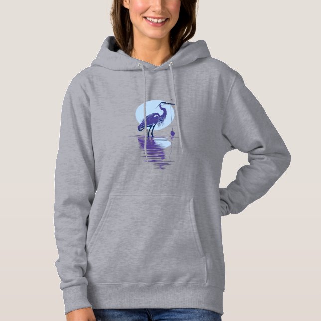 Heron by Moonlight – Women’s Hoodie (Vorderseite)