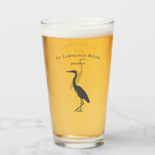 Heron Egret Silhouette Feuchtgebiete Glas