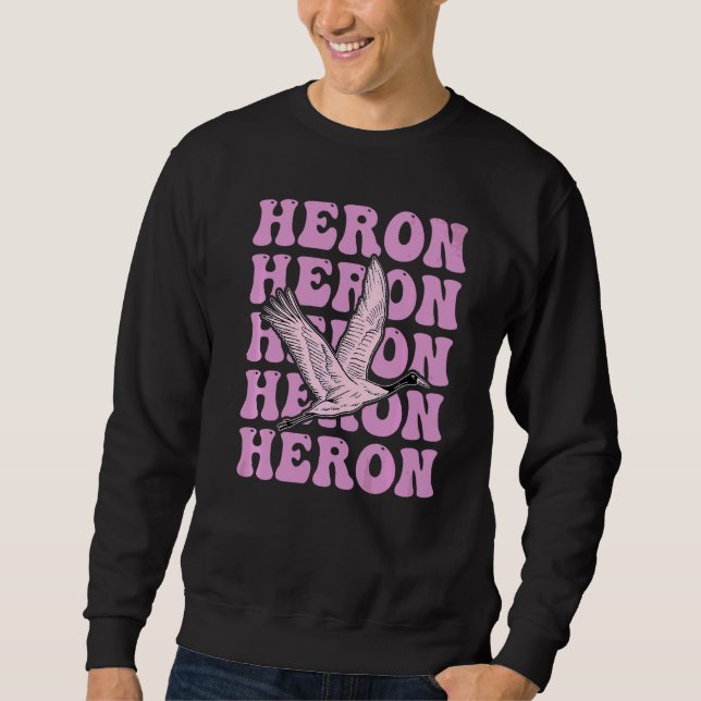 Heron für ein Egret Sweatshirt (Vorderseite)
