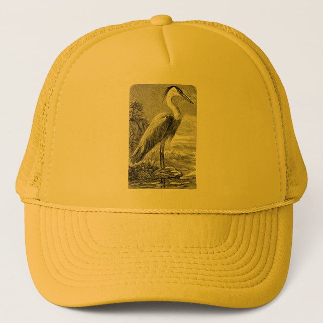 Heron Hat Truckerkappe (Vorderseite)