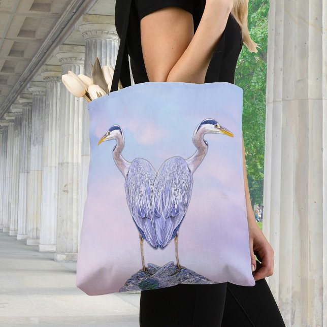 Heron im modernen Stil Tasche (Von Creator hochgeladen)