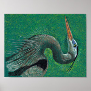 Heron Poster