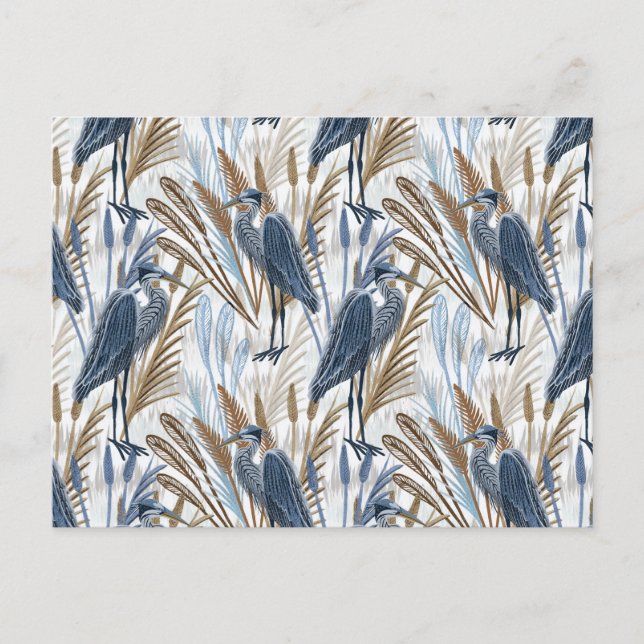 Heron Postkarte (Vorderseite)