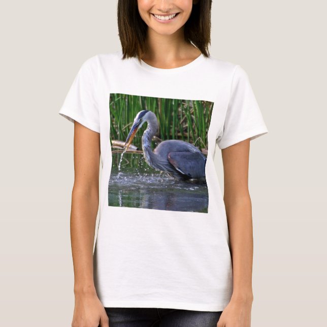 Heron Splash T-Shirt (Vorderseite)