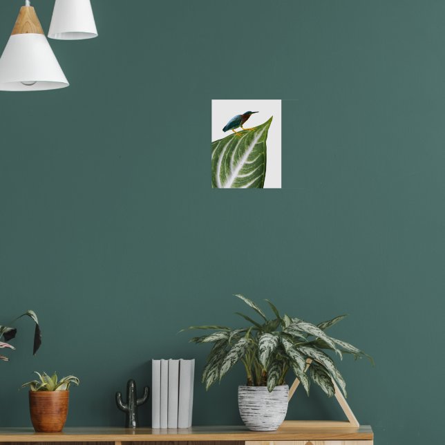 Heron und Leaf Print, Value Poster Paper (Matte) (Wohnzimmer 1)