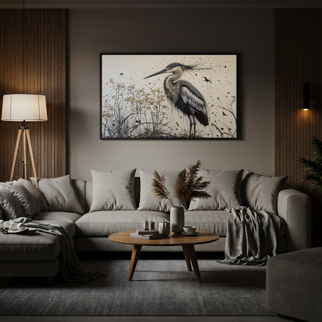 Herons Elegance Leinwanddruck (Von Creator hochgeladen)