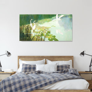 Herons im Sommer von Newell Convers Wyeth Leinwanddruck