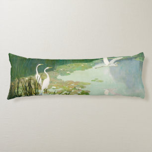 Herons im Sommer von Newell Convers Wyeth Seitenschläferkissen