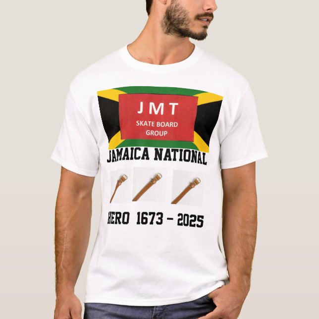 HÉROS NATIONAL DE LA JAMAÏQUE. T-shirt basique fon (Devant)
