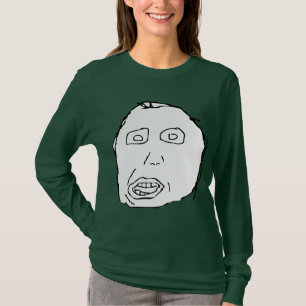 Herp Derp Idiot-Raserei-Gesicht Meme T-Shirt