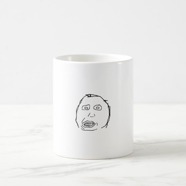 Herp Derp Meme Kaffeetasse (Mittel)