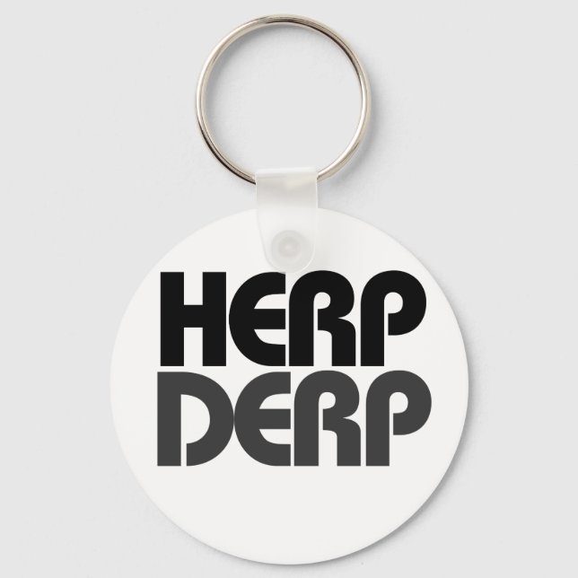 Herp Derp Schlüsselanhänger (Vorderseite)