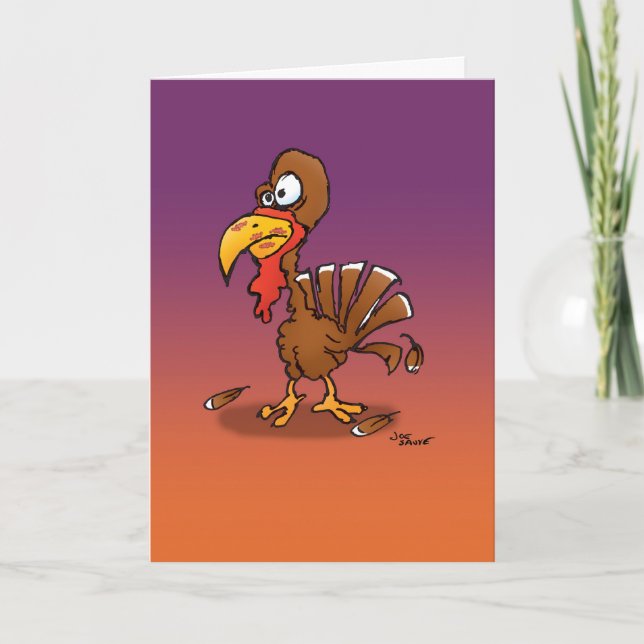Herpe Turkey Day Thanksgiving Card Feiertagskarte (Vorderseite)