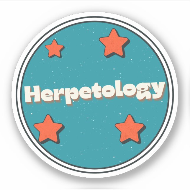 Herpetologie Aufkleber (Vorderseite)