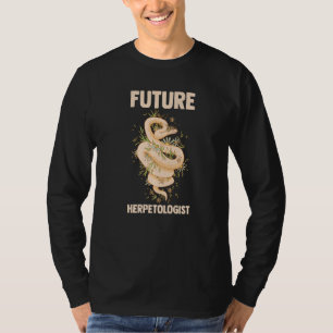 Herpetologie Reptilien und Amphibien Zukunft Herpe T-Shirt