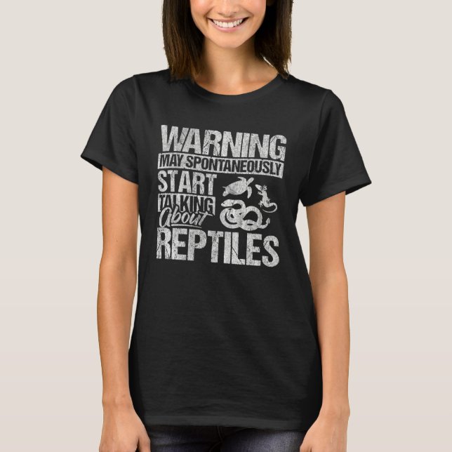 Herpetologist Apparel Herpetology Reptile for Wome T-Shirt (Vorderseite)
