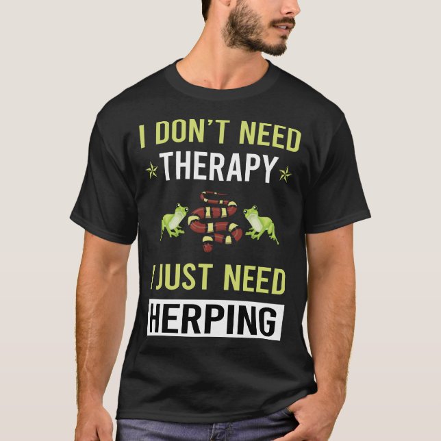 Herping Herpetologin Herpetology Herper T-Shirt (Vorderseite)