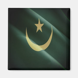 HERR 002 MAURITANIA, Waving Flag, Afrika, Kühlschr Magnet