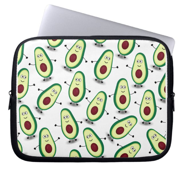 Herr Avocado Pattern Laptopschutzhülle (Vorderseite)