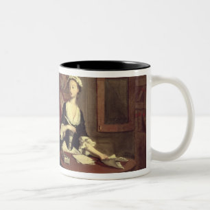 Herr B. findet Pamela-Schreiben, Illustration von Zweifarbige Tasse