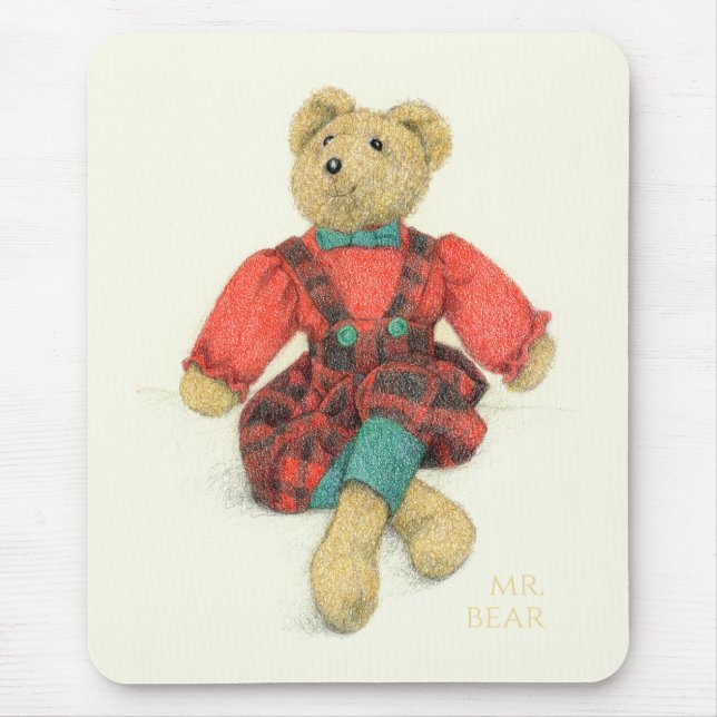 HERR BEAR Mouse Pad Mousepad (Vorne)