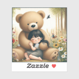 Herr Bearhug Aufkleber