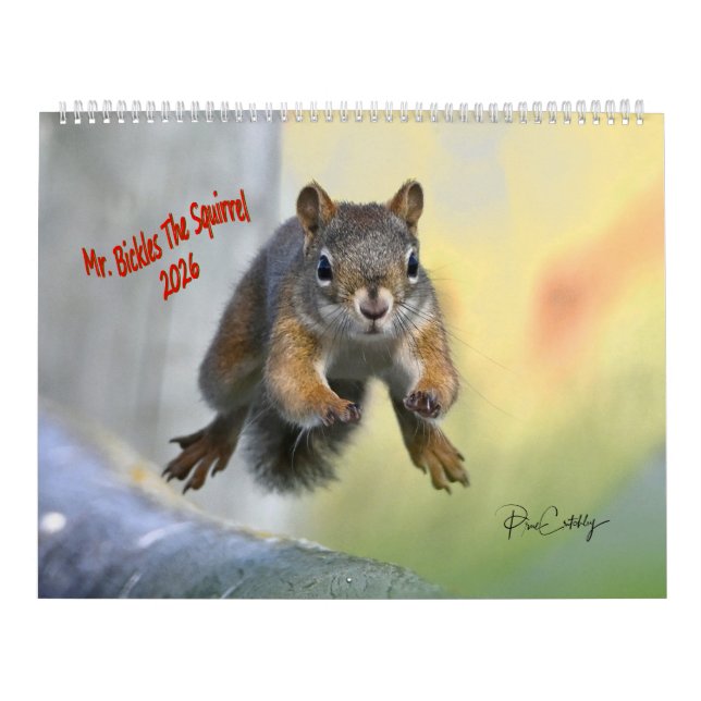 Herr Bickles Das Eichhörnchen 2026 Kalender (Titelbild)