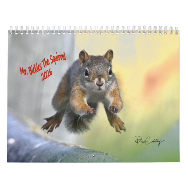 Herr Bickles Das Eichhörnchen - mittlerer Kalender (Titelbild)
