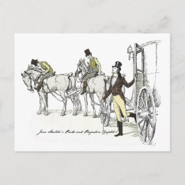 Herr Bingley Arrives, Jane Austen Pride & Prejudic Postkarte