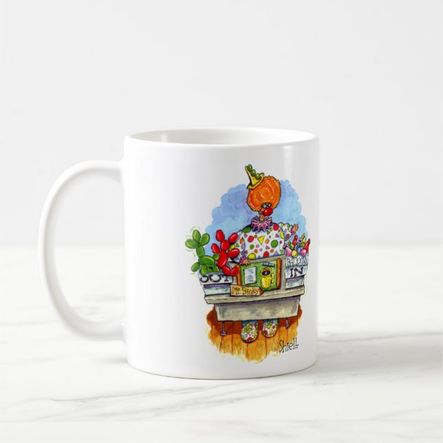 Herr Binky macht Ballontiere. Kaffeetasse (Links)