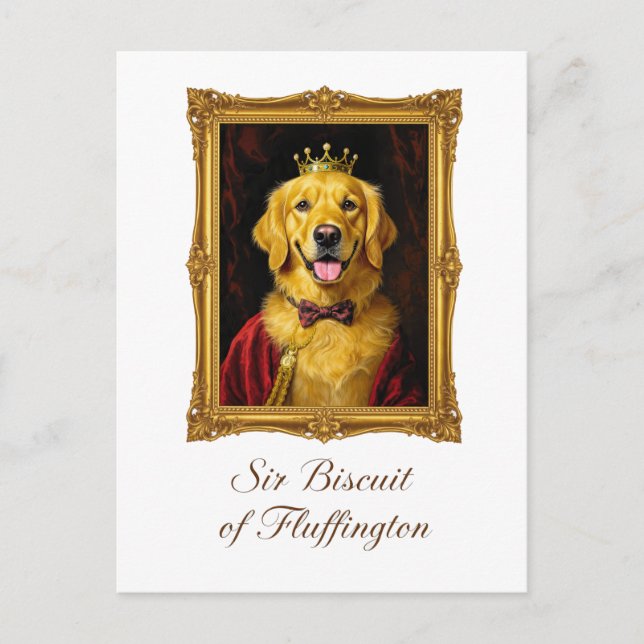 Herr Biscuit von Fluffington Postkarte (Vorderseite)
