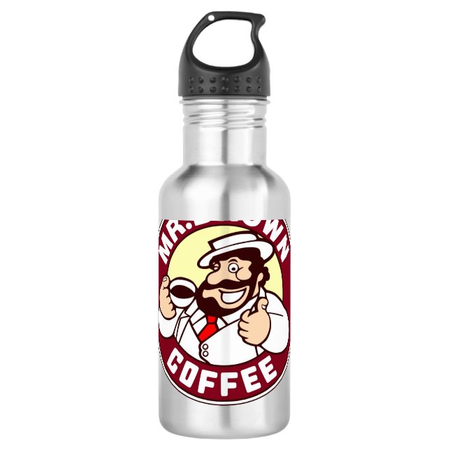 Herr Brown Coffee Classic Edelstahlflasche (Vorderseite)